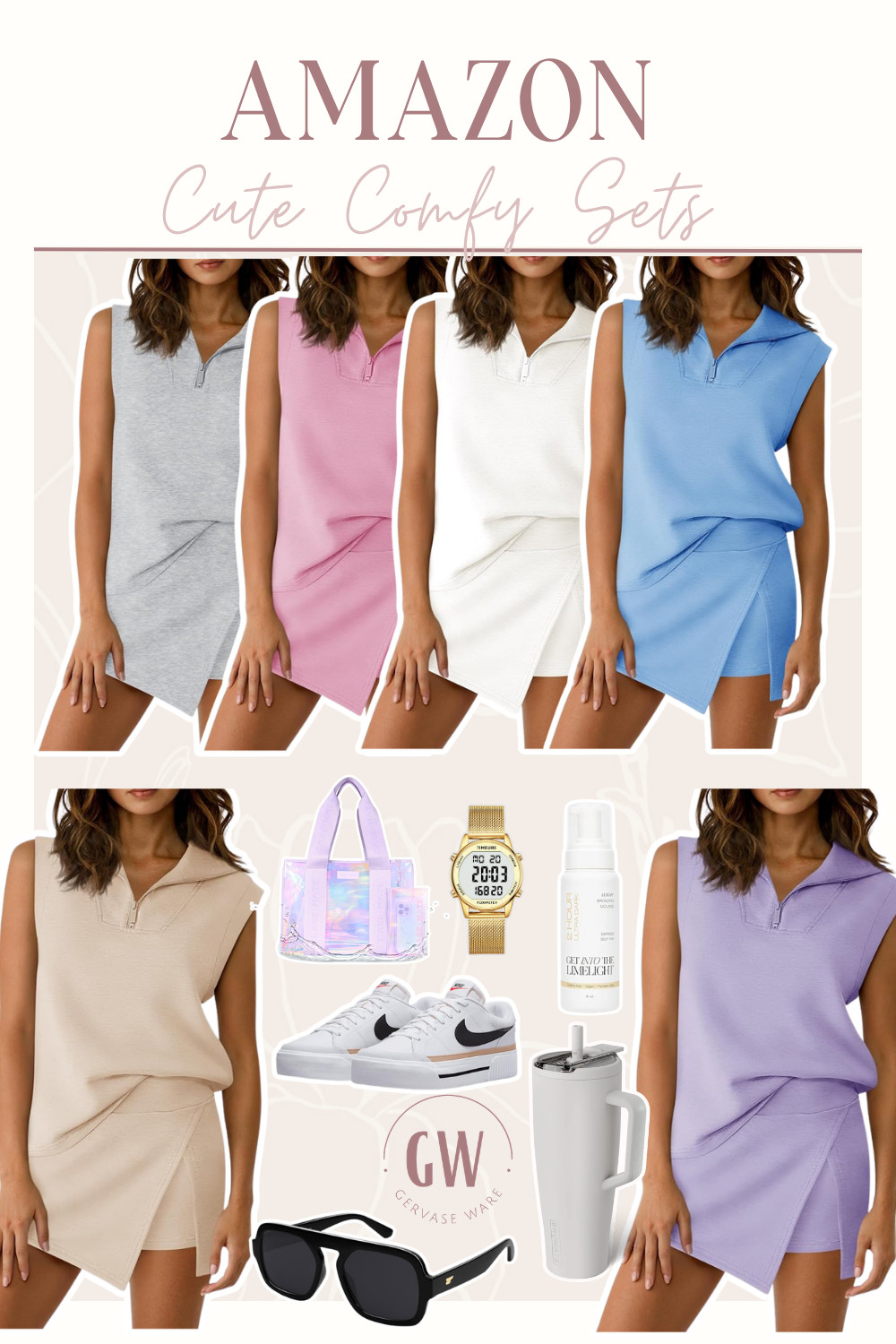 Amazon cute comfy sets ✨👟 These are way too easy to live in, you’re going to want every color! 

 #LTKgrwm #LTKootd #LTKmomlife