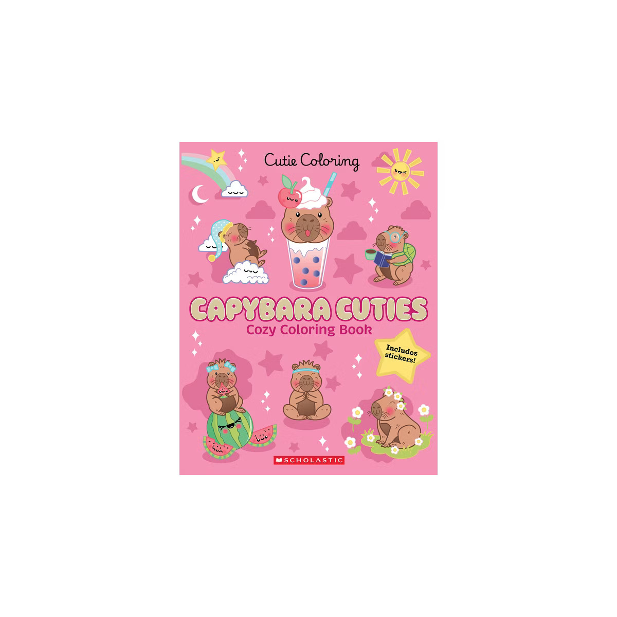 Capybara Cuties Cozy Coloring Book (Paperback) | Target