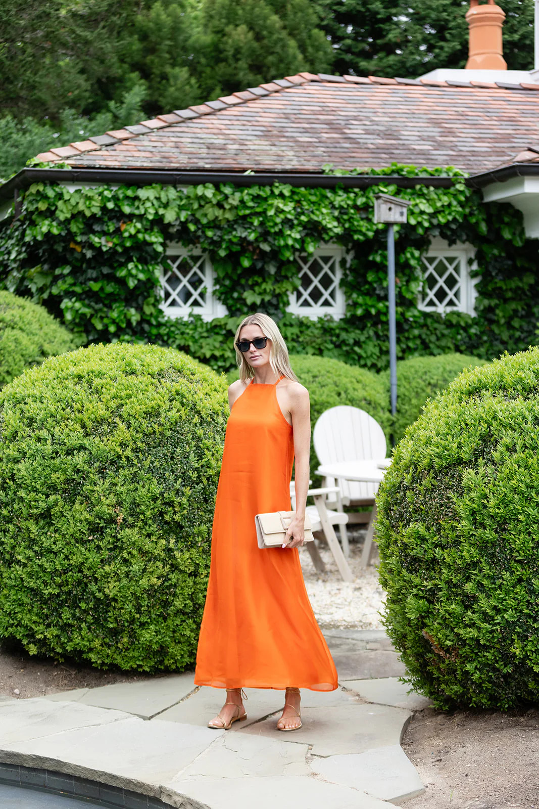 Sarah Dress - Tangerine | Julia Amory