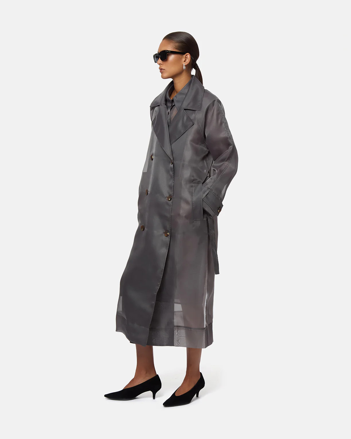 Lana Organza Trench Coat | Apparis