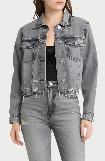 Distressed Denim Jacket | WEST2WESTPORT