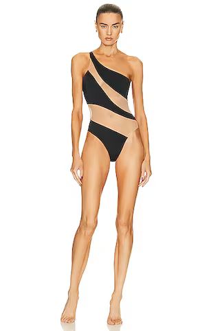 Snake Mesh Mio Swimsuit | FWRD 