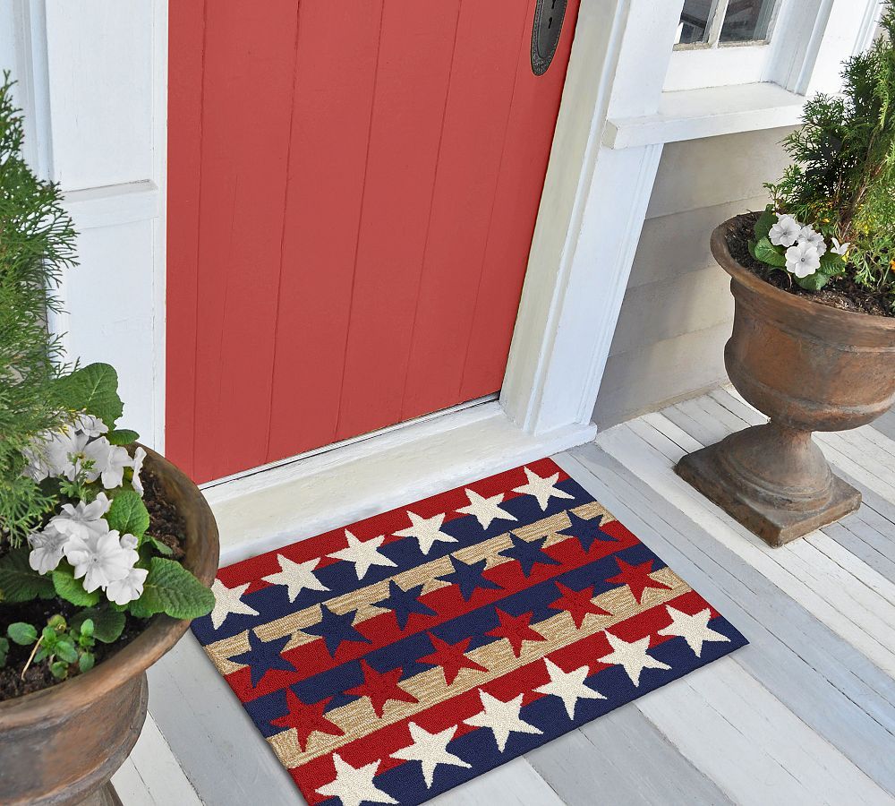 Red White And Blue Stars Doormat | Pottery Barn (US)