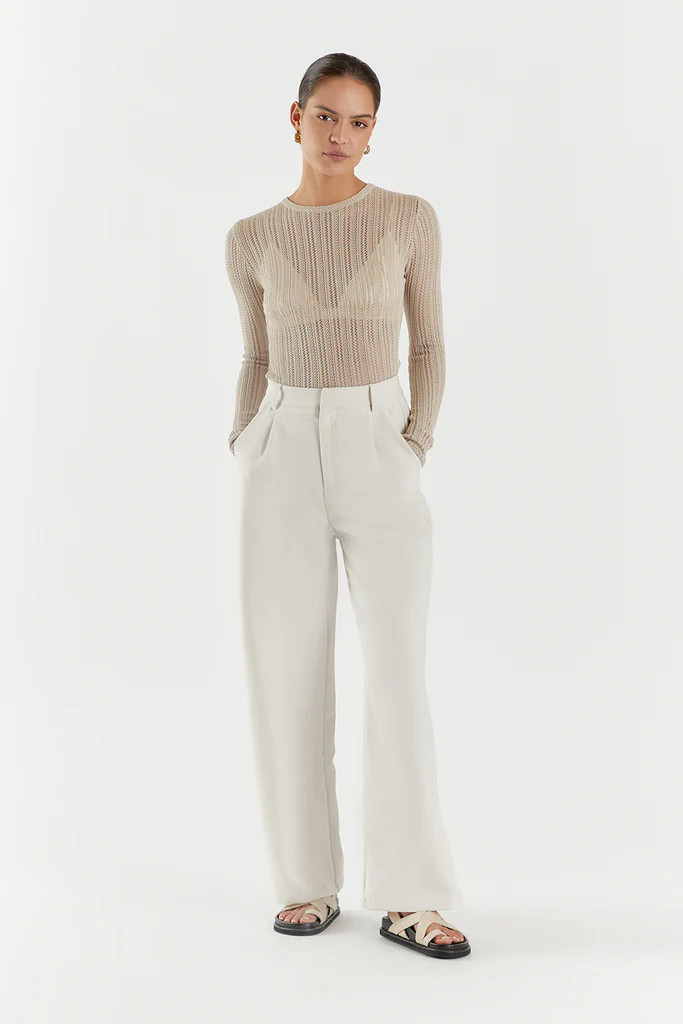 ESTELLA STONE LONG SLEEVE KNIT TOP | DISSH