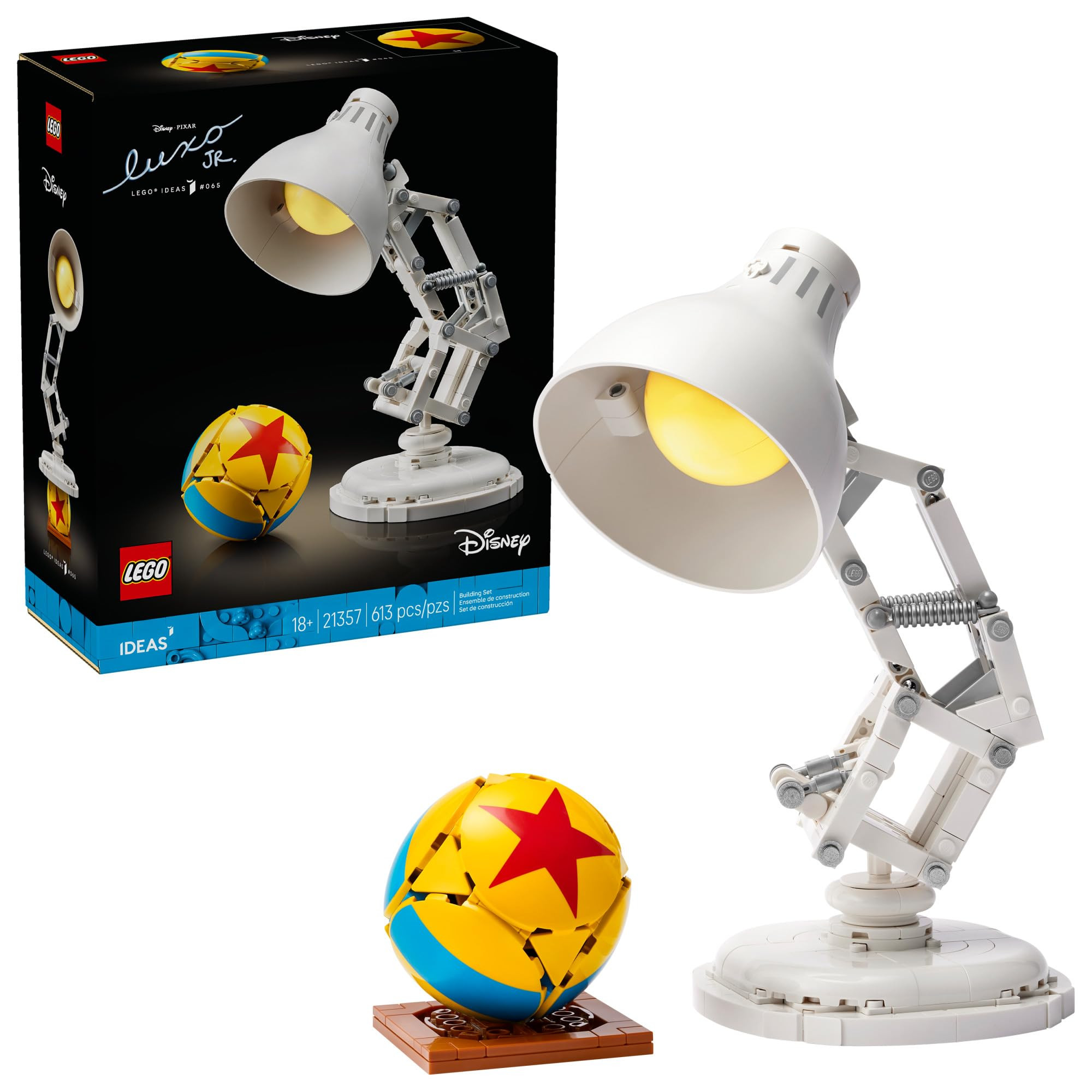 LEGO Ideas Disney Pixar Luxo Jr. - Room Decor and Building Set for Adults - Office and Desk Decor... | Amazon (US)