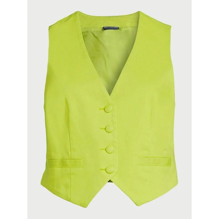 Scoop Women’s Tailored Vest, Sizes XS-XXL - Walmart.com | Walmart (US)