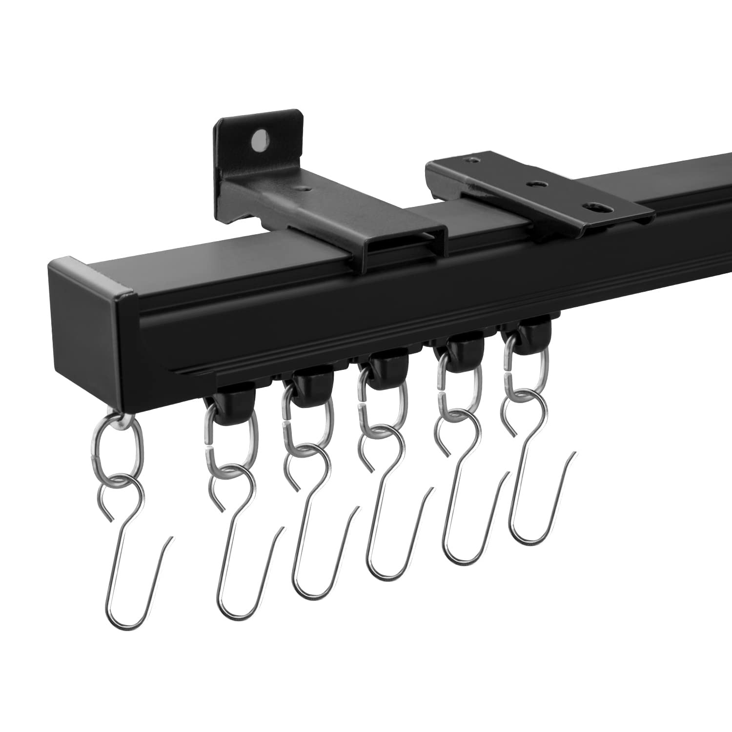 Ceiling Curtain Tracks Ceiling Mounted Heavy-Duty Curtains Rails Room Divider Curtain Track for L... | Amazon (US)