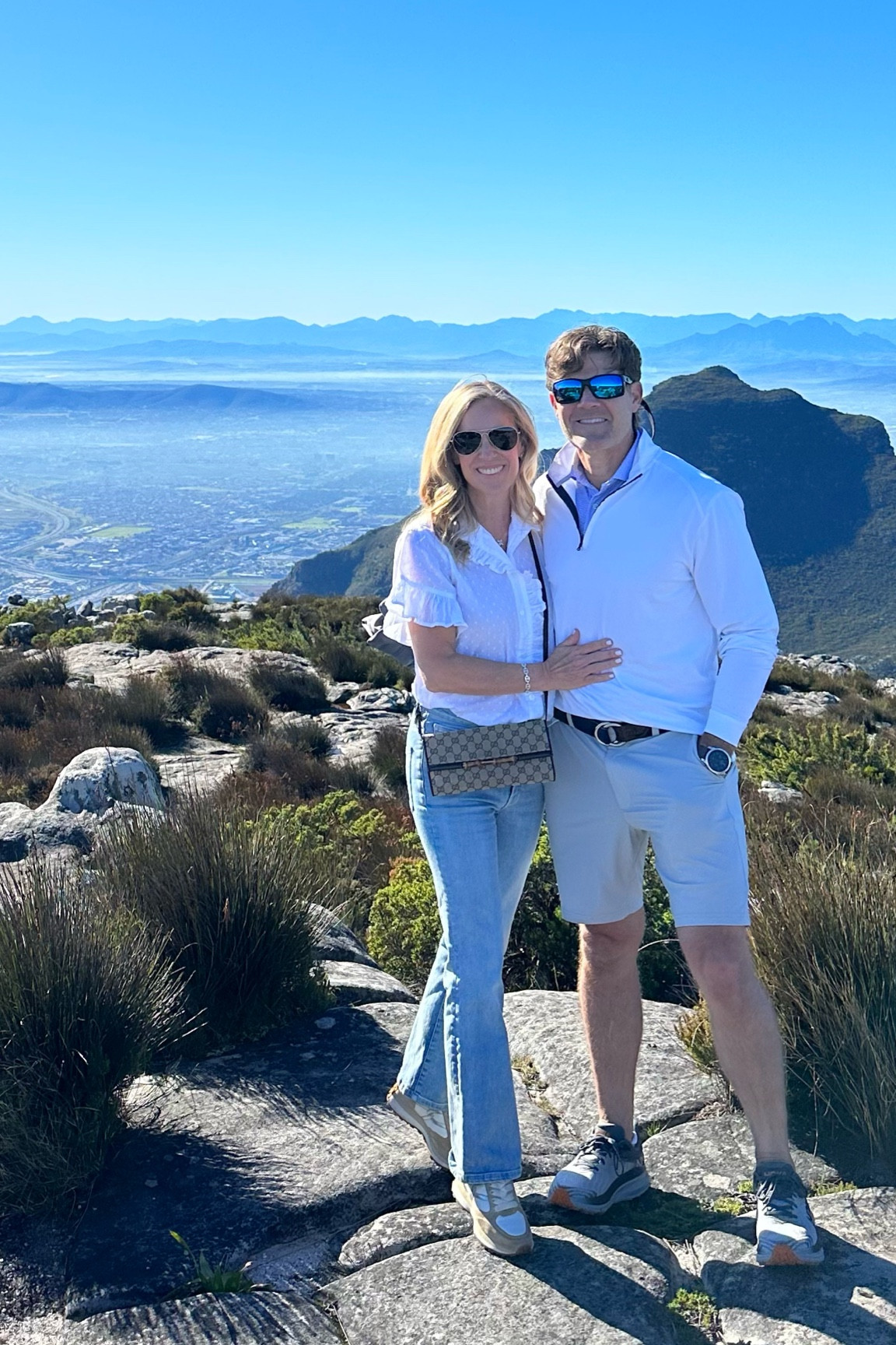 Sightseeing outfit in Cape Town
White cotton Swiss dot ruffle shirt from Mille
The perfect light wash denim Jean from Mer-Sea 
Veronica Beard, Valentino sneakers, the most comfortable sneaker ever! 
Aviator sunglasses 

#LTKSeasonal #LTKOver40 #LTKStyleTip