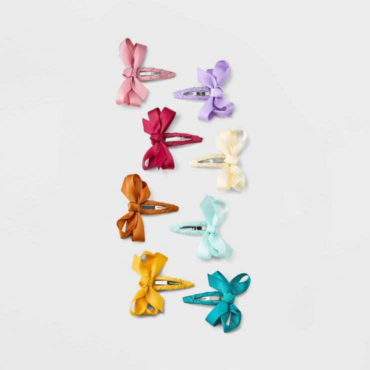 Toddler Girls' 8pk Bow Hair Clip Set - Cat & Jack™ | Target