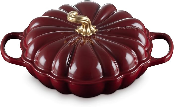 Le Creuset Enameled Cast Iron Figural Pumpkin Braiser, 2.75 qt., Garnet | Amazon (US)