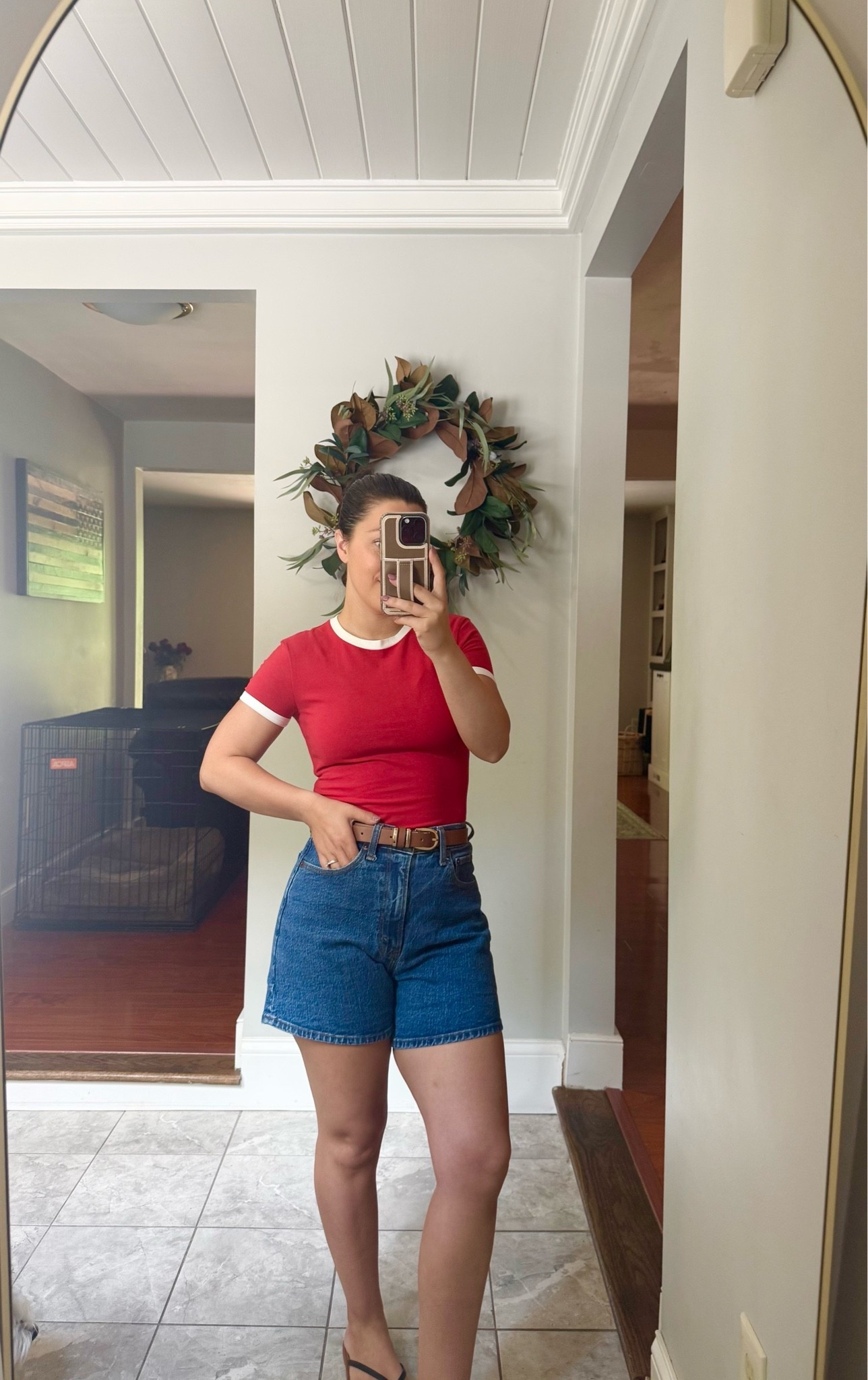 Casual summer outfit - wearing size xs top, 26 shorts. This color short is from last season but lots of  similar ones in the same style! For reference I am: 5ft, 118lbs

Casual outfits
Summer outfits
Petite outfits 
Basic tops
Denim shorts
Dad shorts
4th of July outfit
Mom outfit

@abercrombie 
#abercrombiepartner

#LTKPetite #LTKSeasonal #LTKxAbercrombie