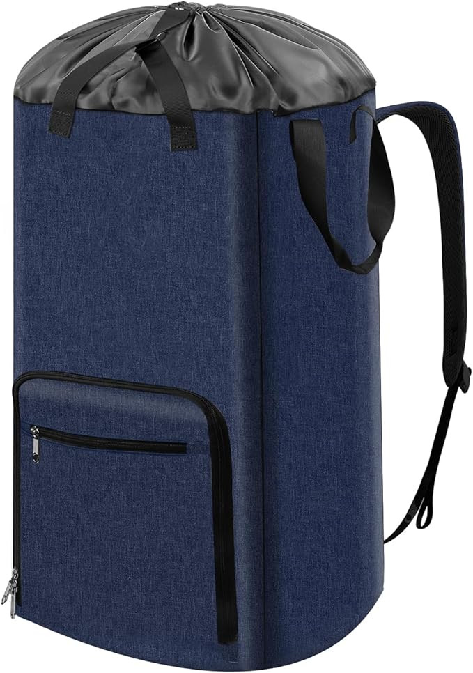 Bukere Laundry Backpack Bag for College Students Dorm Essentials, Heavy Duty Hanging Laundry Bag ... | Amazon (US)