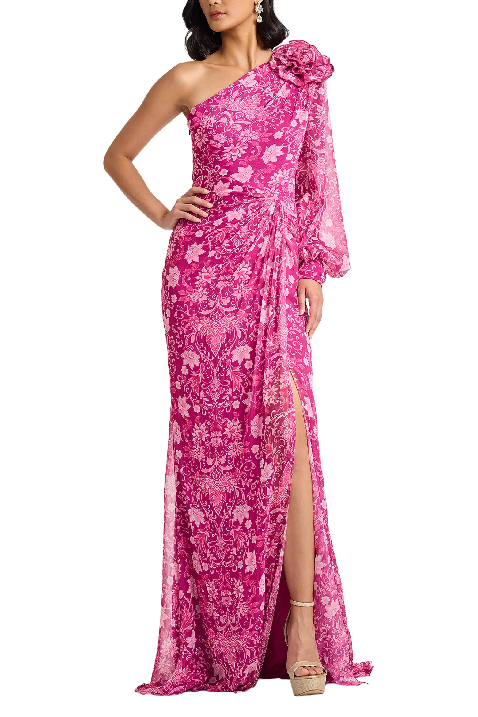 Print One-Shoulder Gown (Women) | Nordstrom | Nordstrom