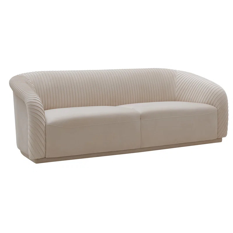 Yara Pleated Velvet Sofa | Wayfair North America
