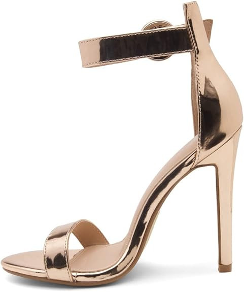 Herstyle Charming Women’s Open Toe Ankle Strap Stiletto Heel Dress Sandals Elegant Wedding Part... | Amazon (US)