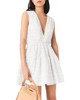 Short Flared Open Back Dress | Bloomingdale's (US)