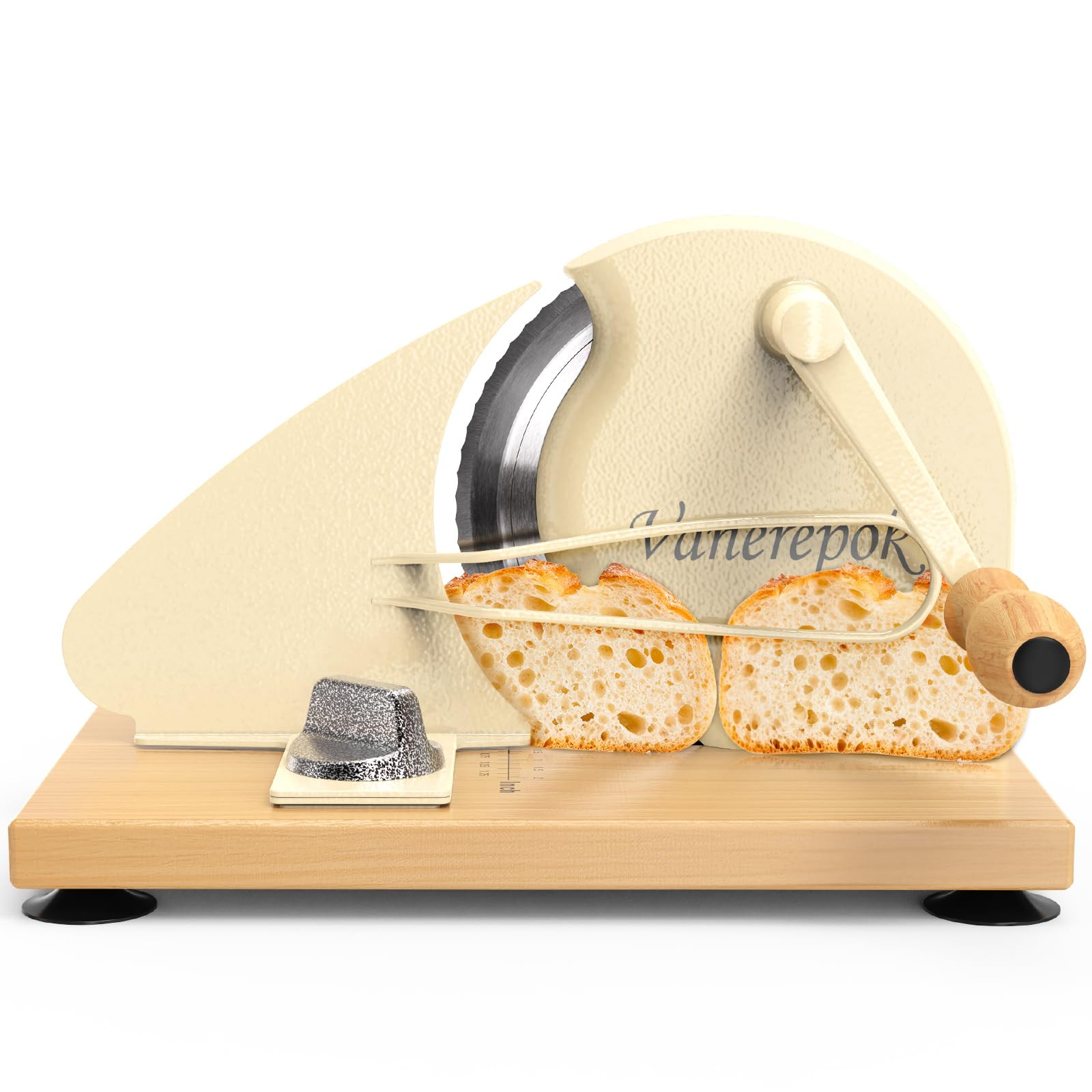 Upgrade Manual Bread Slicer for Homemade Sourdough Bread, Classic Hand Crank Home Bread Slicer Wi... | Amazon (US)