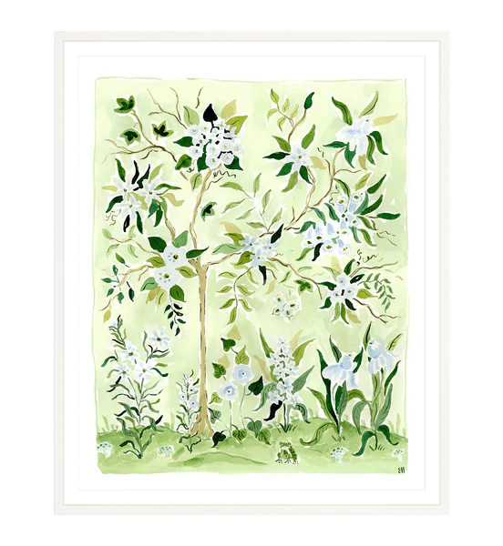 The "Putting Greens No. 1" Chinoiserie Fine Art Print | Evelyn Henson