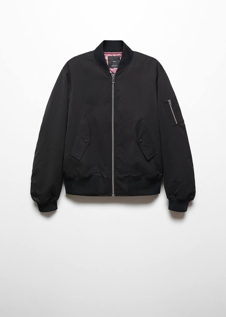 Oversized bomber jacket -  Women | Mango USA | MANGO (US)
