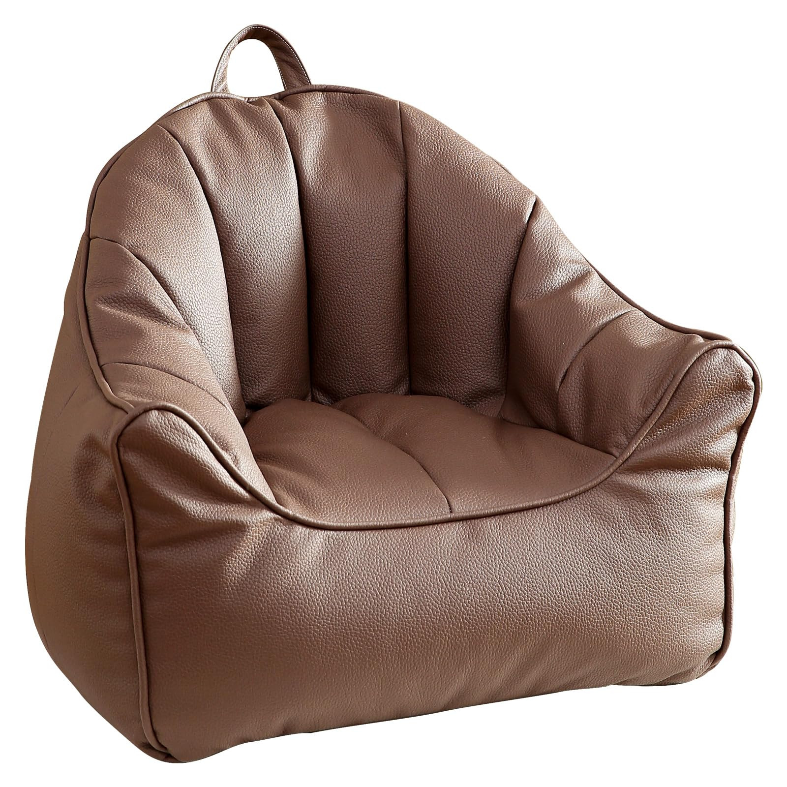 Kids Bean Bag Chair Cover (No Filler),Coffee Zipper Bean Bags Chair Cover,Memory Foam Fillable Be... | Amazon (US)