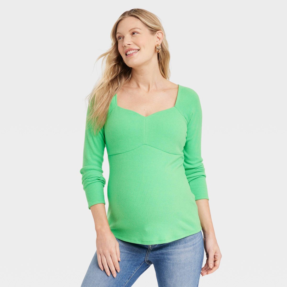 Corsetry Rib Maternity Top - Isabel Maternity by Ingrid & Isabel™ | Target