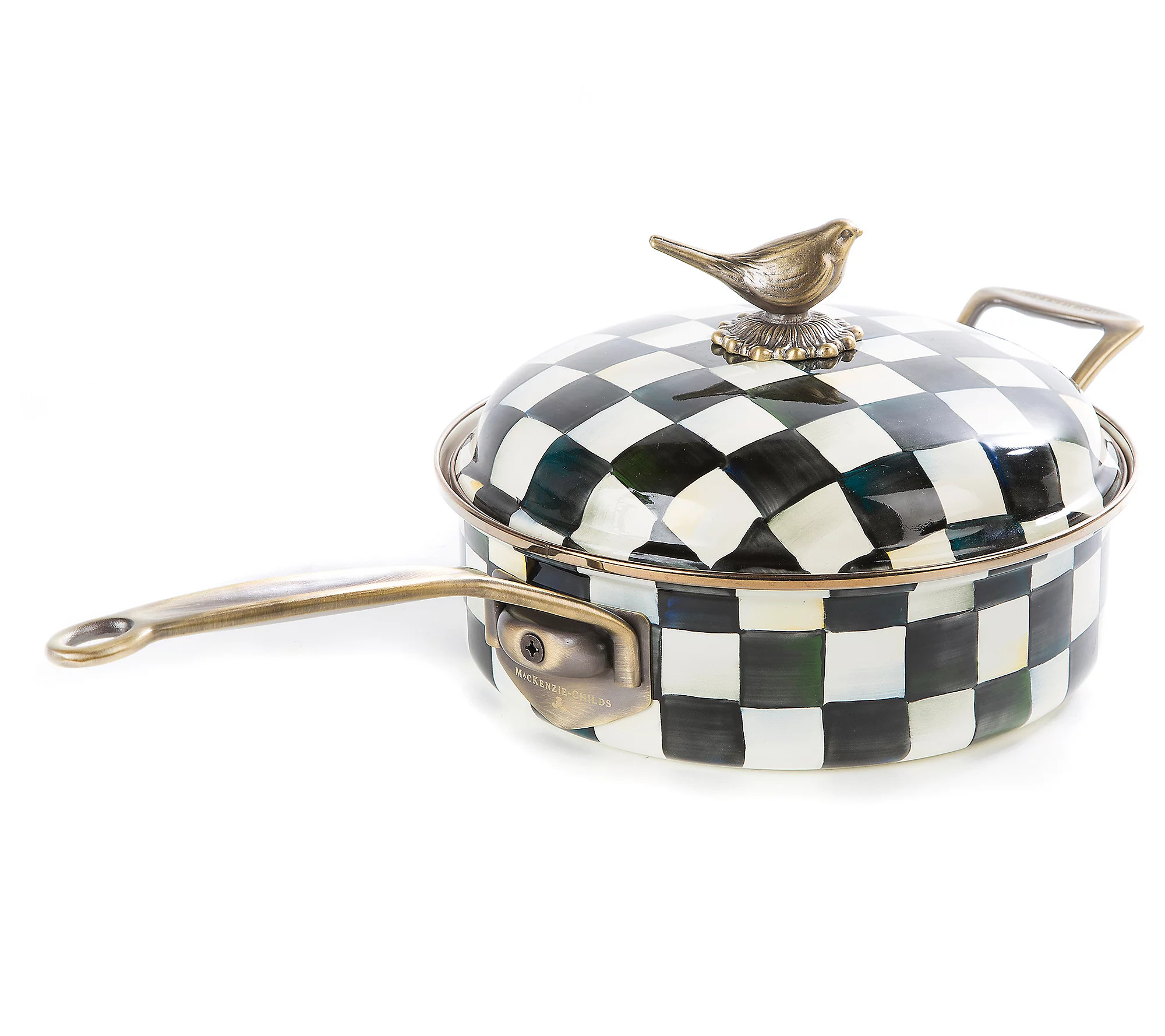 MacKenzie-Childs Courtly Check 3 Quart Saute Pa n | QVC