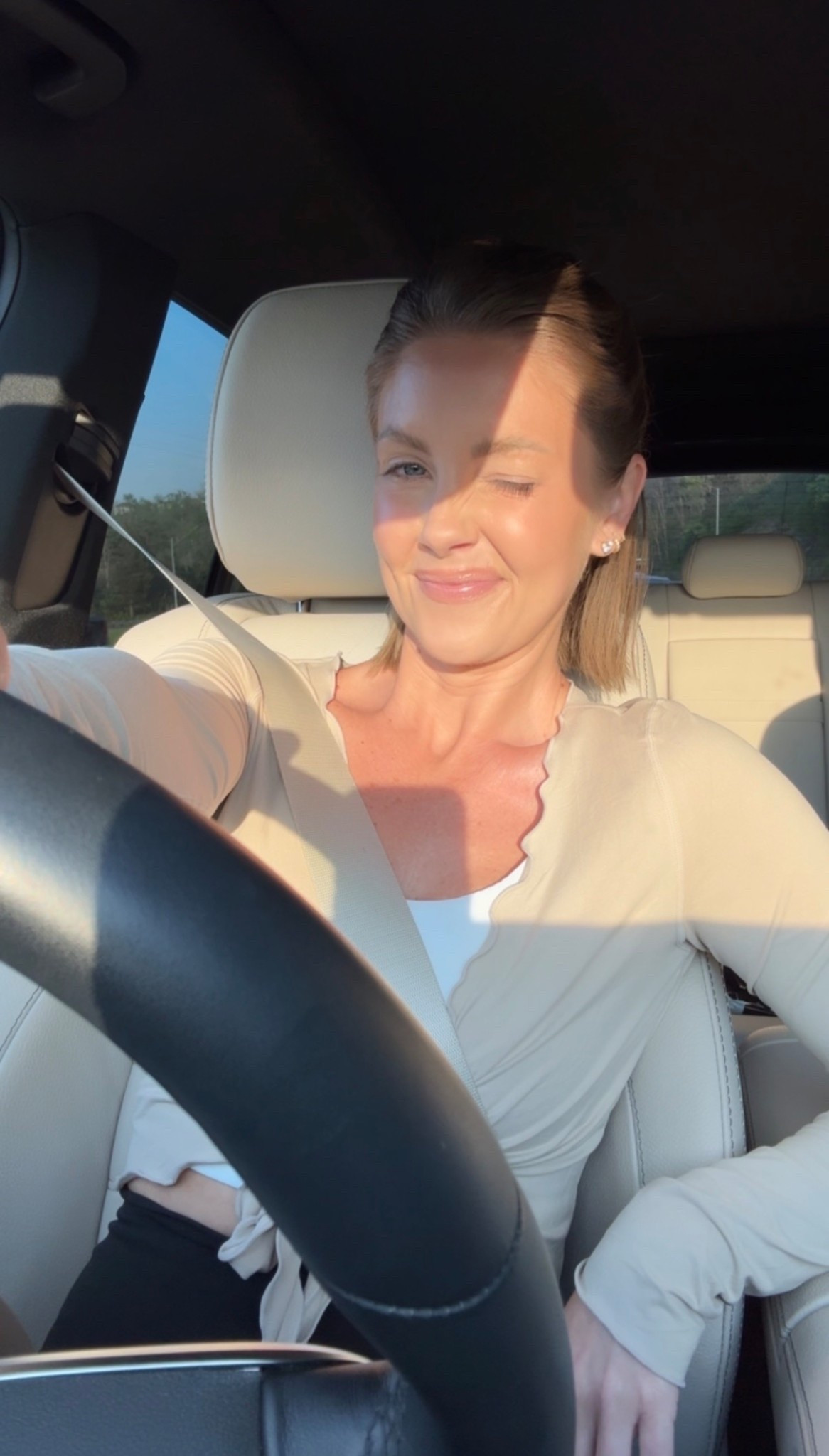 Small Amazon wrap top (light coffee) / Small sports bra / XS leggings 

#LTKfitnessgoals #LTKPetite #LTKActive