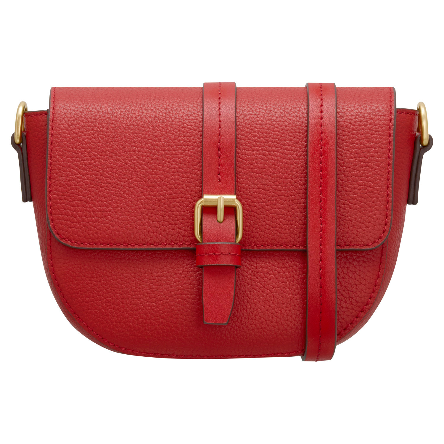 Dylan Small Saddle Bag Dark Ruby | Oroton