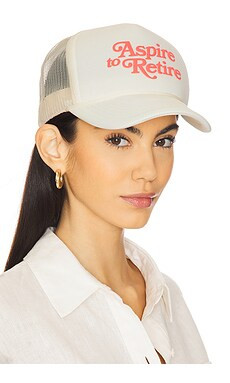 Motel Margarita Aspire Script Trucker Hat in Bone from Revolve.com | Revolve Clothing (Global)