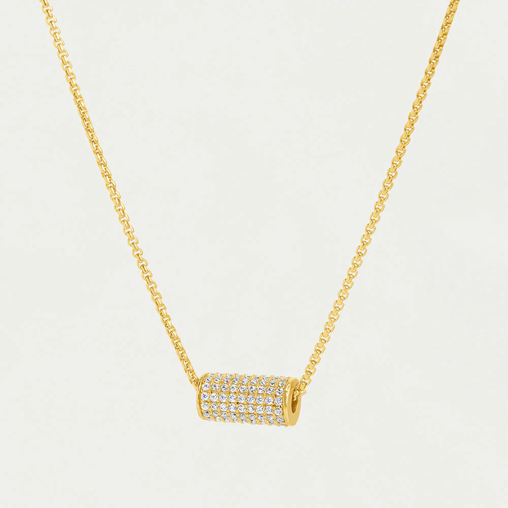 Petit Pavé Mini Tube Necklace | Dean Davidson