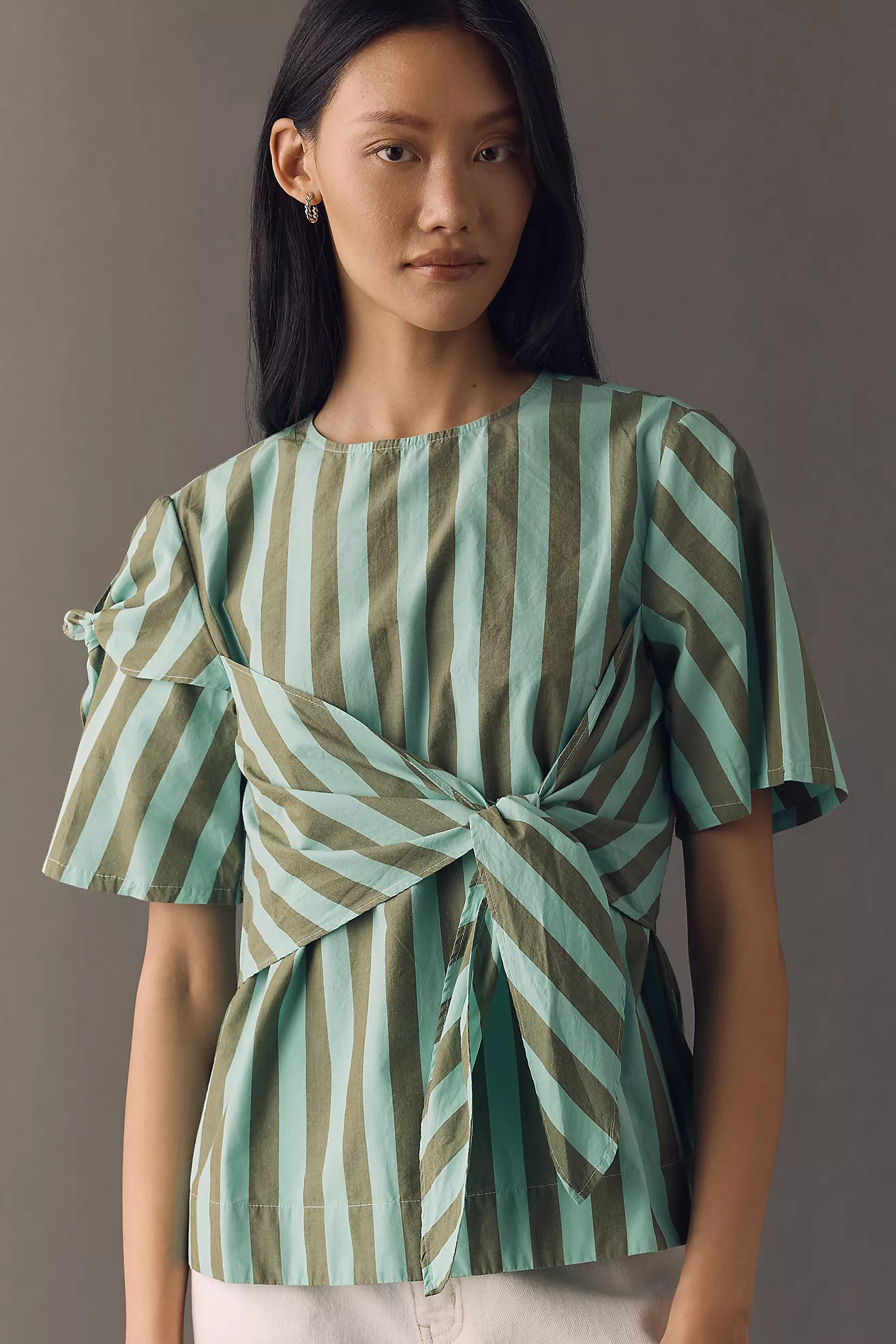 Damson Madder 100% Cotton Estelle T-Shirt Blouse | Anthropologie (US)