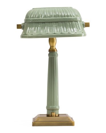 10X16 Ceramic Metal Task Lamp, Gold | TJ Maxx