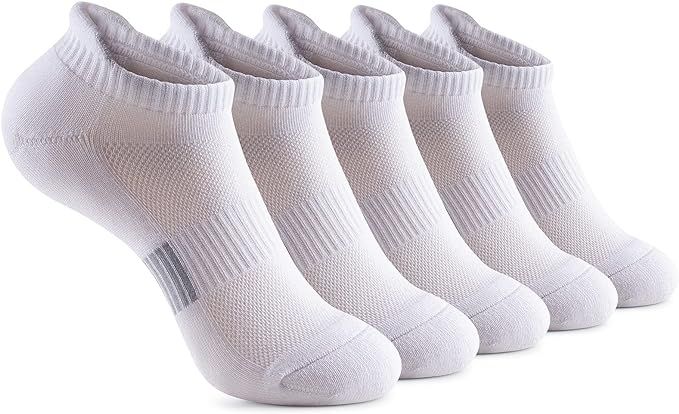 Gonii Ankle Socks Womens Running Athletic No Show Socks Cushioned 5-Pairs | Amazon (US)