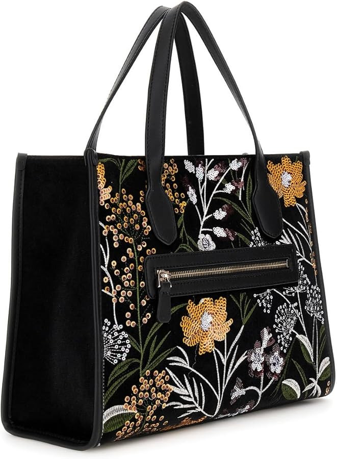 Zalina Velvet Sequin Floral Tote | Amazon (US)