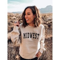 Midwest Graphic Sweatshirt, Unisex Loungewear | Etsy (US)