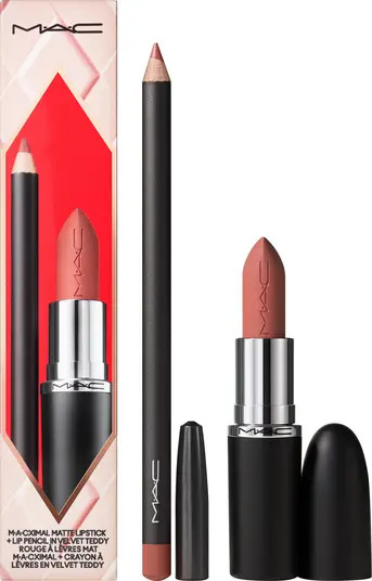 Topsy Teddy Matte Lipstick + Lip Liner Gift Set $50 Value | Nordstrom