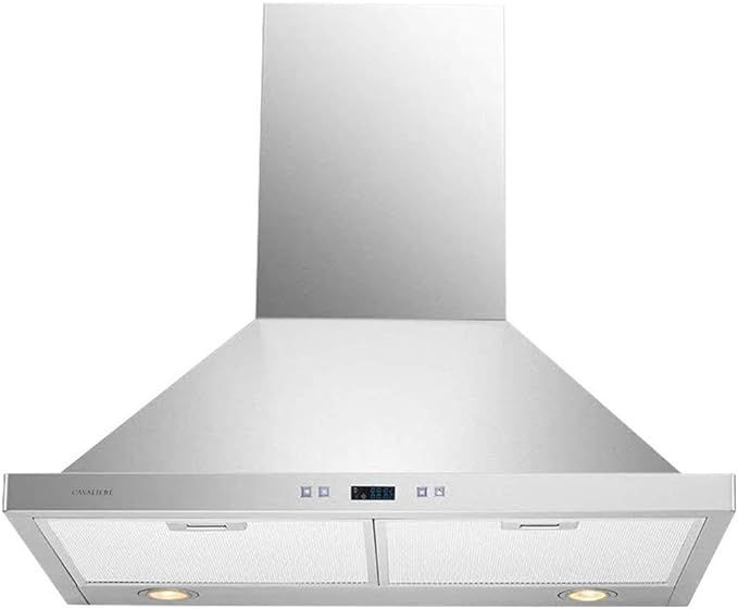 Cavaliere SV218B2-30 Wall Mount Range Hood with 900 CFM in Stainless Steel | Amazon (US)
