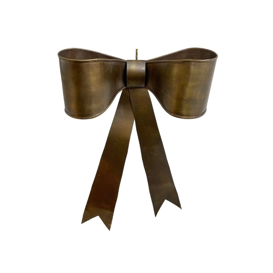 Large Brass Bow | Pink Antlers