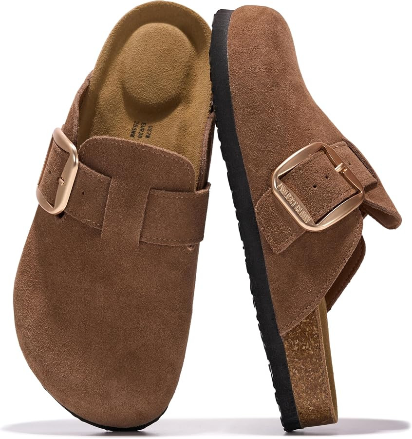 Project Cloud 100% Genuine Leather Clogs for Women Fall Shoes for Women | Amazon (US)