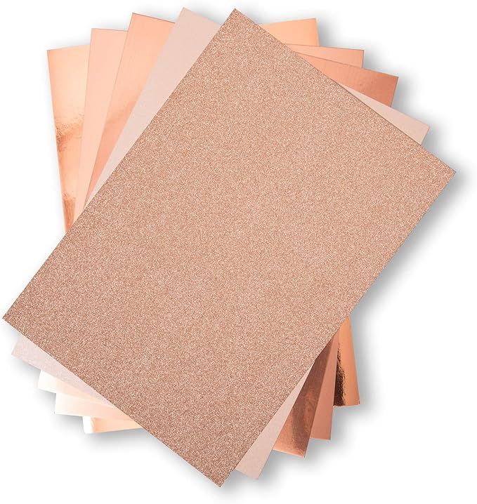 Sizzix Rose Gold, Surfacez, Surfaces-Opulent Cardstock , 50 Pack | Amazon (US)