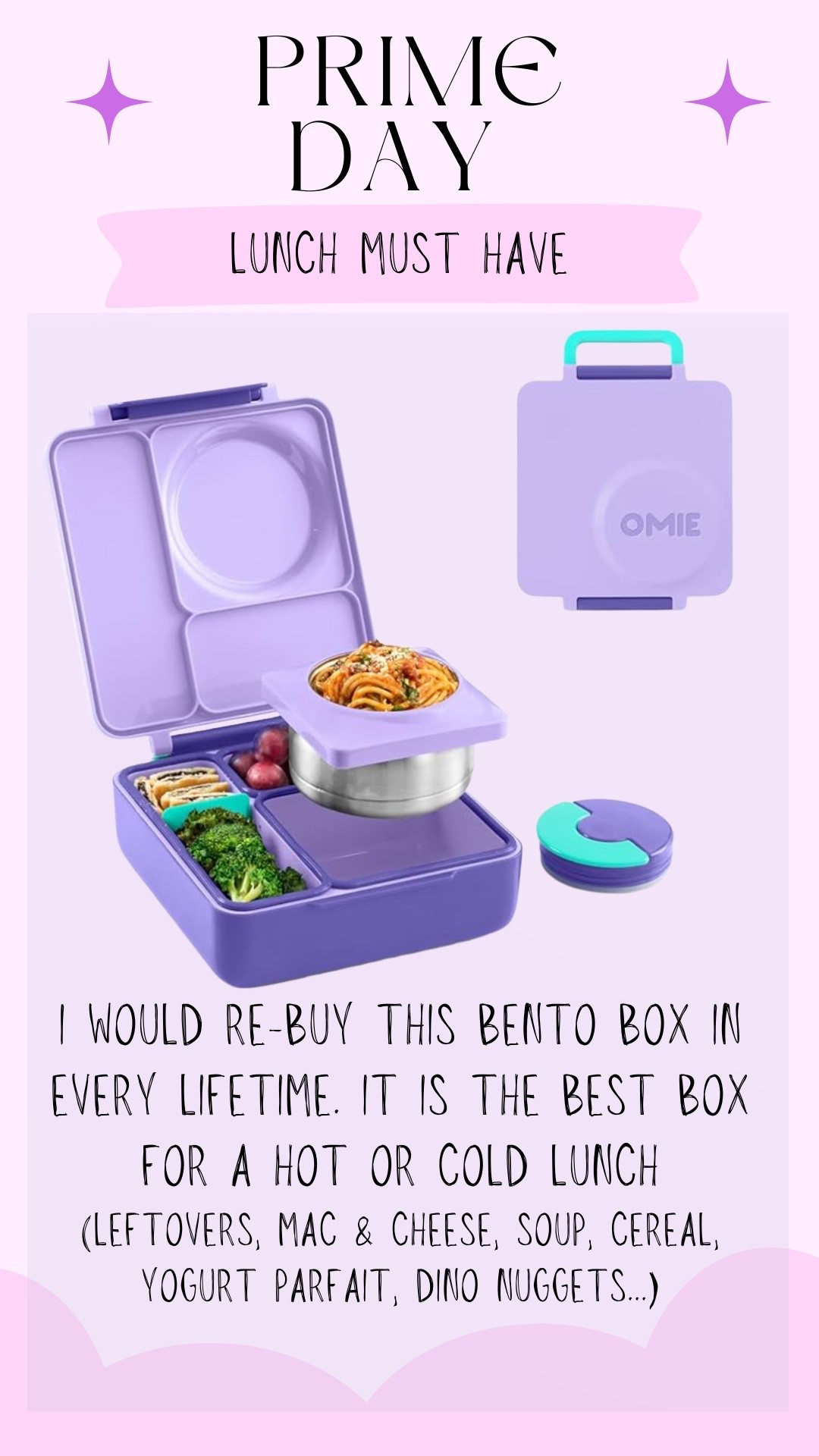 PRIME DAY DEAL 🎀
The BEST Bento box for lunches. Keeps them hot or cold!

#backtoschool #bentobox #primeday