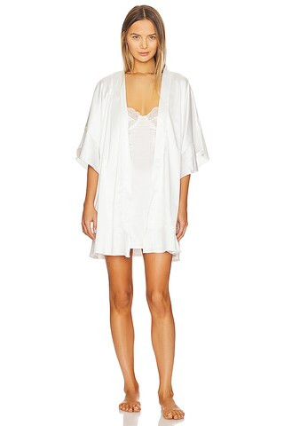 KAT THE LABEL Monroe Robe in Ivory from Revolve.com | Revolve Clothing (Global)
