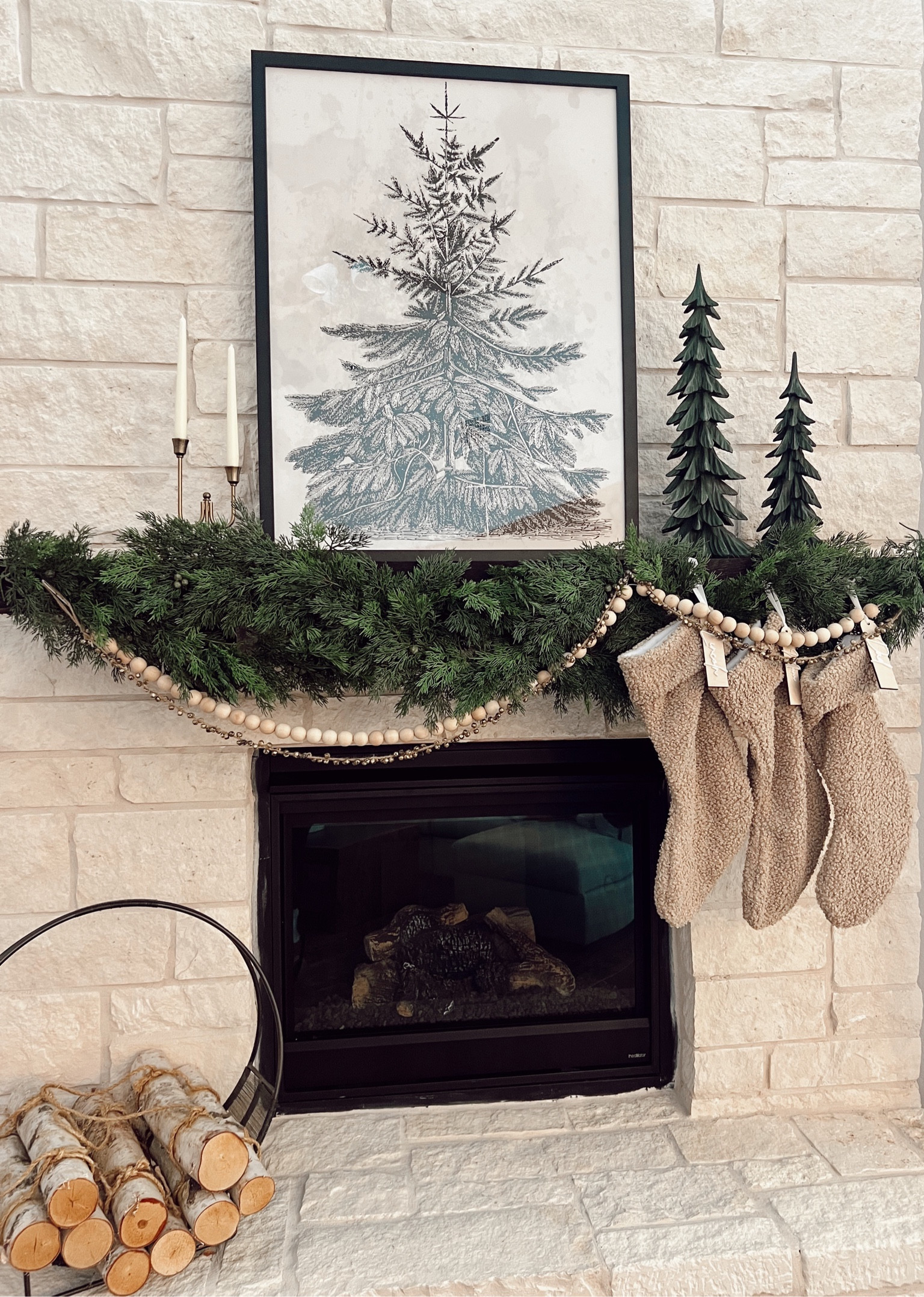 My Christmas mantle 🎄

#LTKhome #LTKHoliday #LTKSeasonal