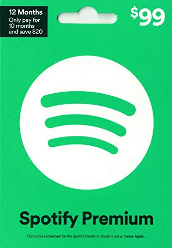 Spotify Annual Gift Card $99 | Amazon (US)
