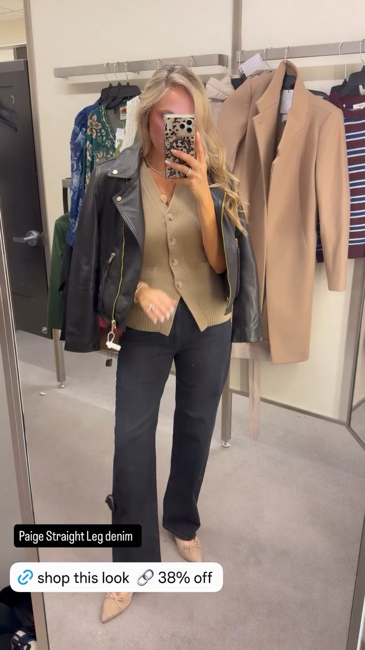 Casual outfit with an adorable leather jacket 🧥 

Nsale 
Nordstrom anniversary sale

#LTKmomlife #LTKgrwm #LTKootd