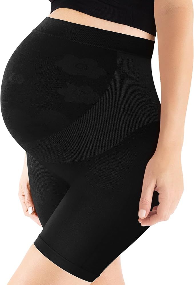 Bosaen Maternity Shapewear, Seamless Maternity Underwear with High Waist Mid-Thigh, Soft/Comforta... | Amazon (UK)
