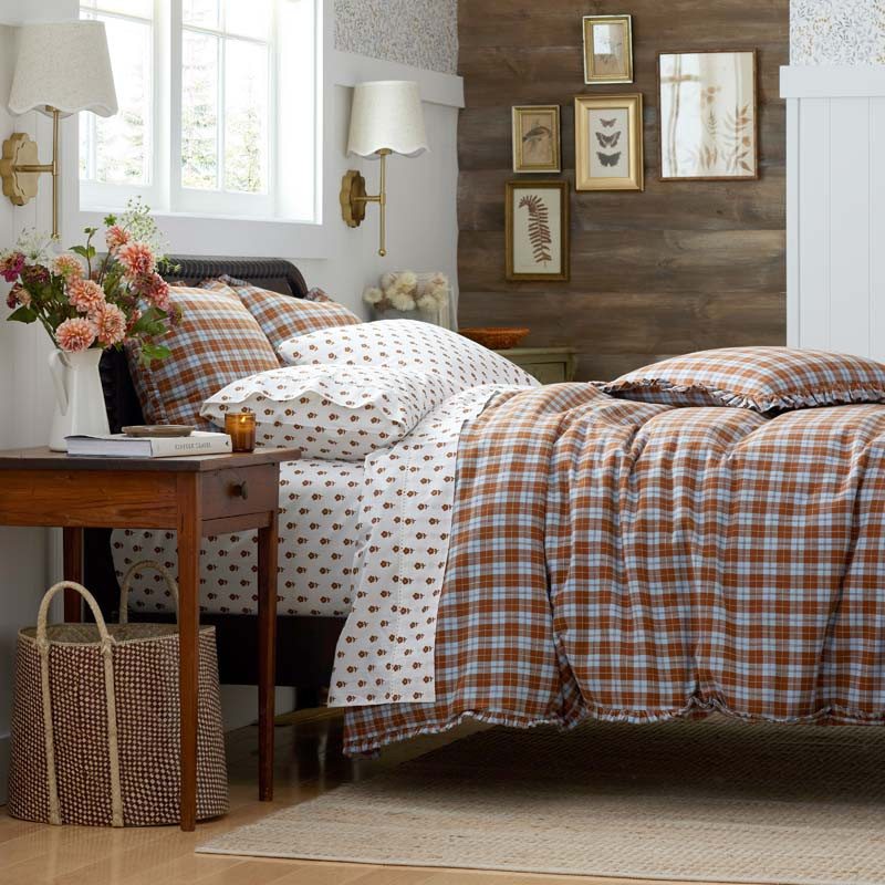 Classic Plaids Yarn-Dyed Cotton Duvet Cover - Harbor Plaid, Twin/Twin XL | The Company Store