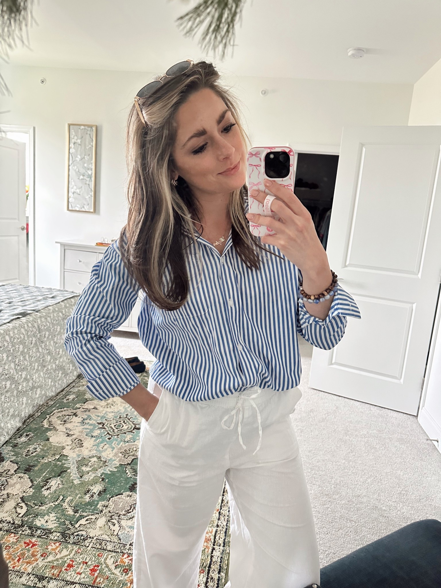 I could wear this everyday. 


#coastalvibes #nancymeyers #coastalchic #blueandwhite 

#LTKStyleTip #LTKSeasonal