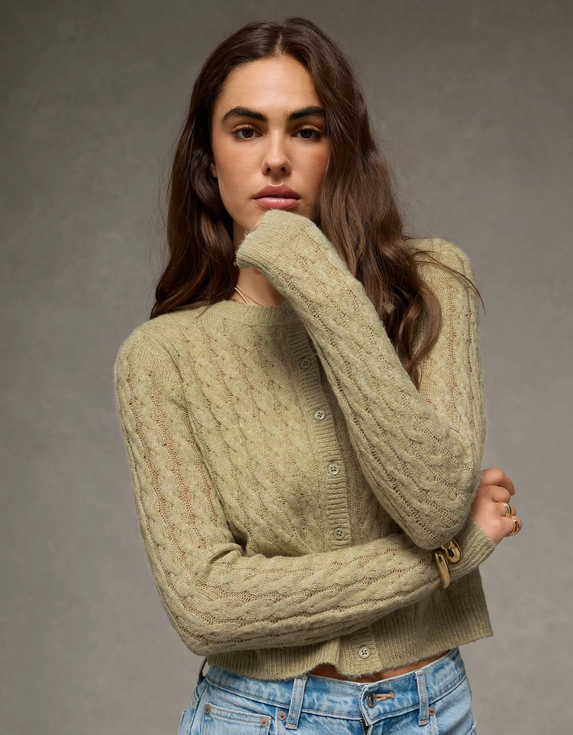 AE Whoa So Soft Button-Front Cardigan | American Eagle Outfitters (US & CA)