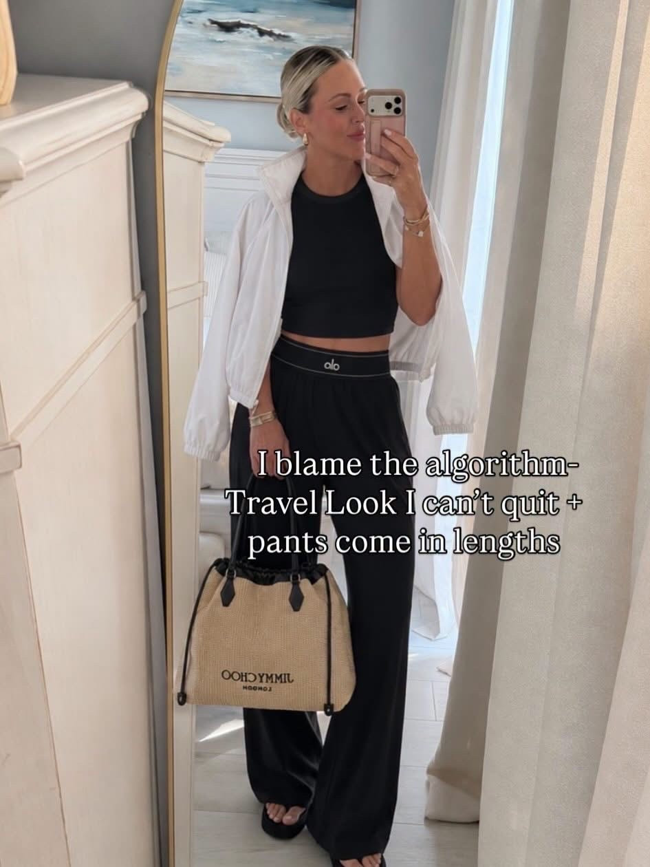 Travel look🤍✈️ these pants come in lengths too ladies! I prefer the tall at 5’6”.

Travel outfit. Business casual. Trousers.

#LTKActive #LTKootd #LTKTravel